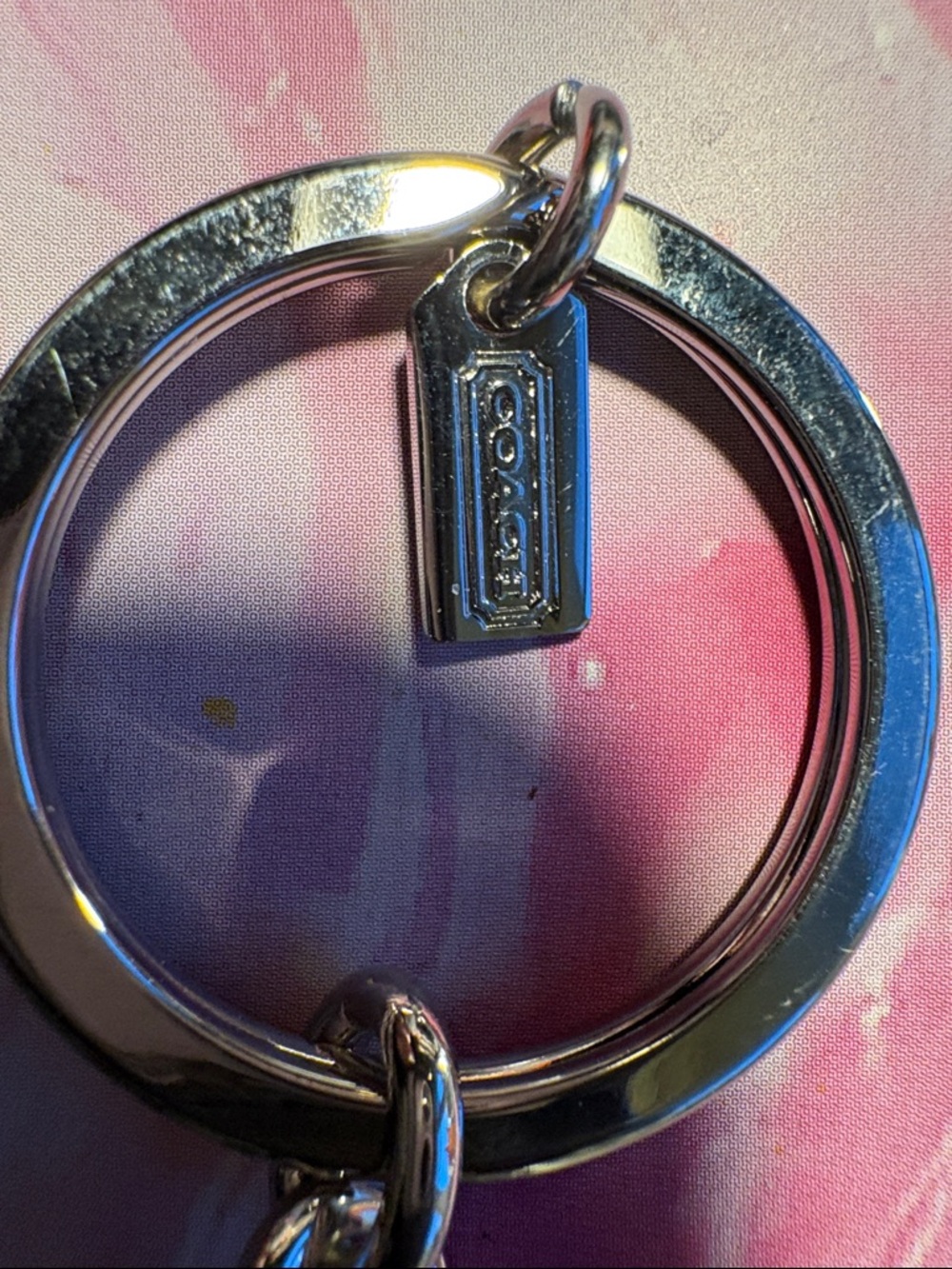 Coach Mint Green and Brown Handbag Keychain - Picture 2 of 7